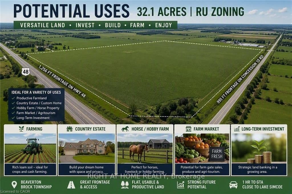 Vacant Land at PT LT 6 CON 10 THORAH Road