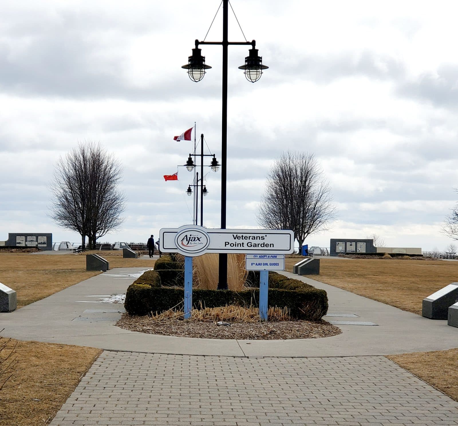 Veterans' Point Gardens overlooking Lake Ontario