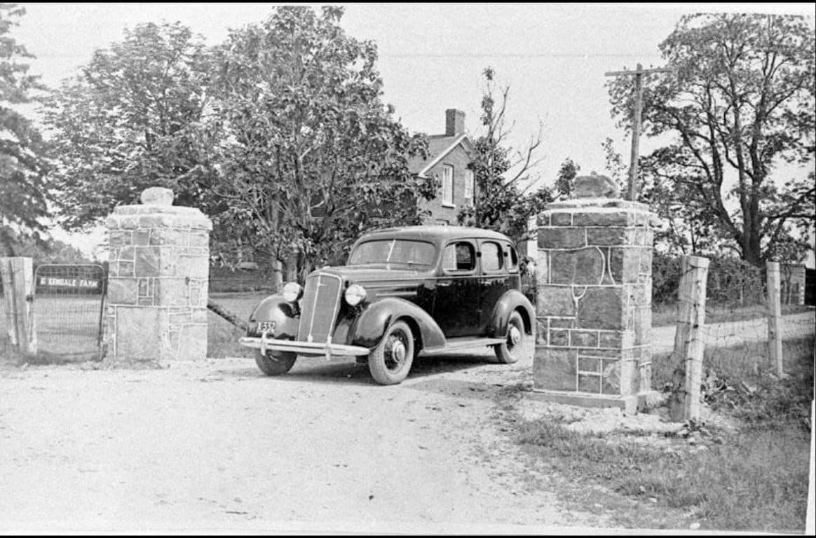 A 1936 estate driveway on Columbus Road West