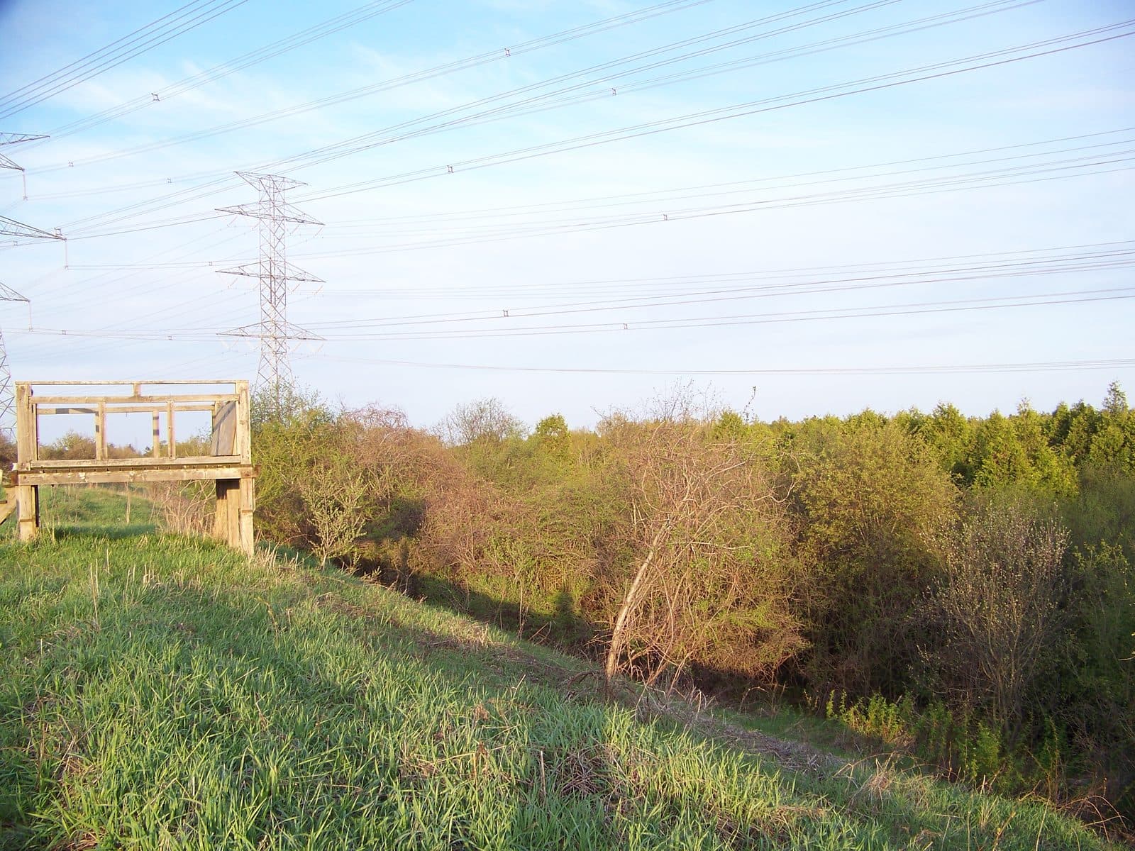 Observation platform on the ancient Glacial Lake Iroquois shoreline