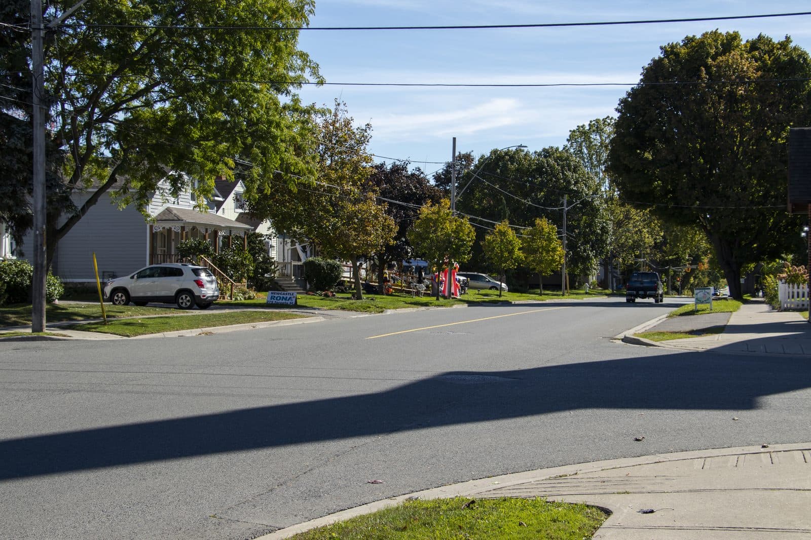 Historic Mill Street through downtown Newcastle Village