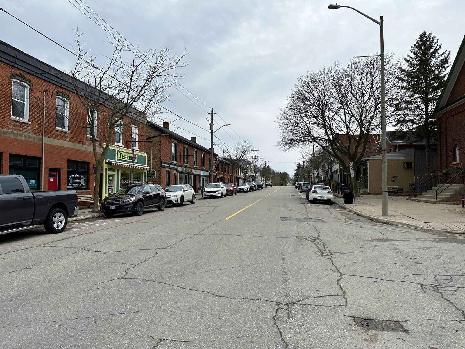 Main Street through small-town Orono in north Clarington