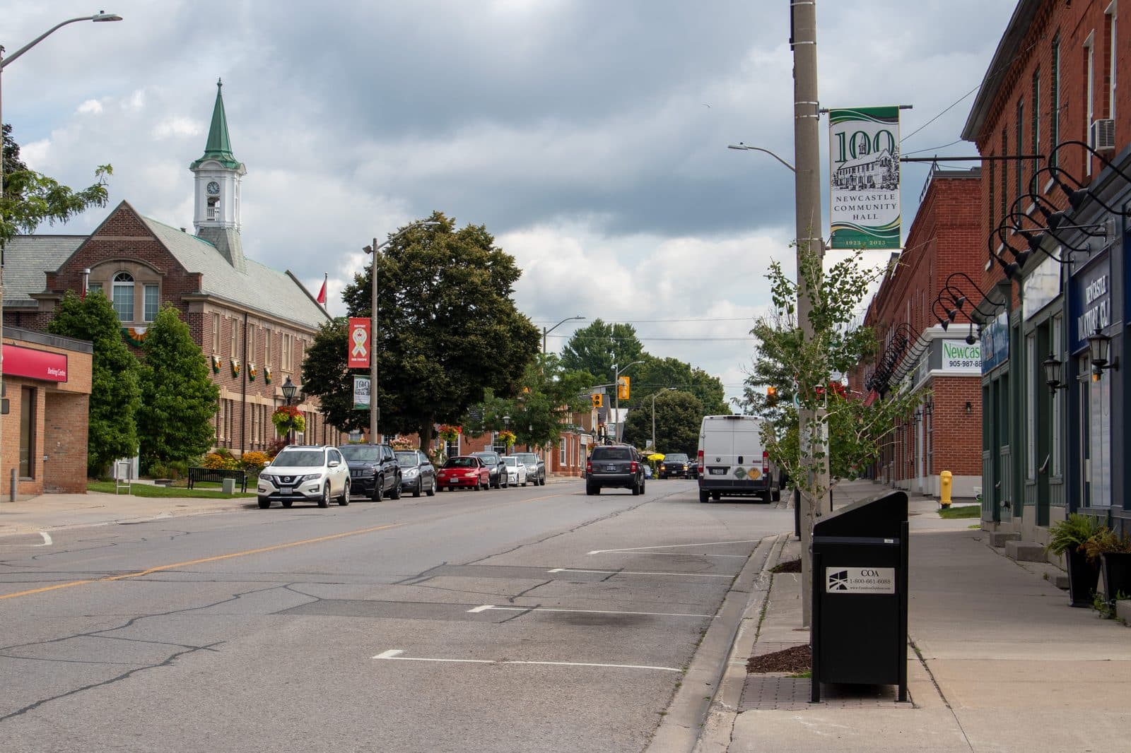 Heritage storefronts on King Avenue East