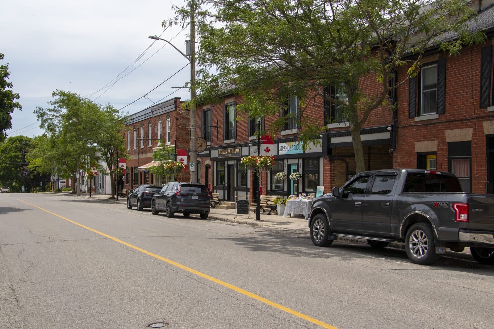 Summer afternoon on Orono's Main Street