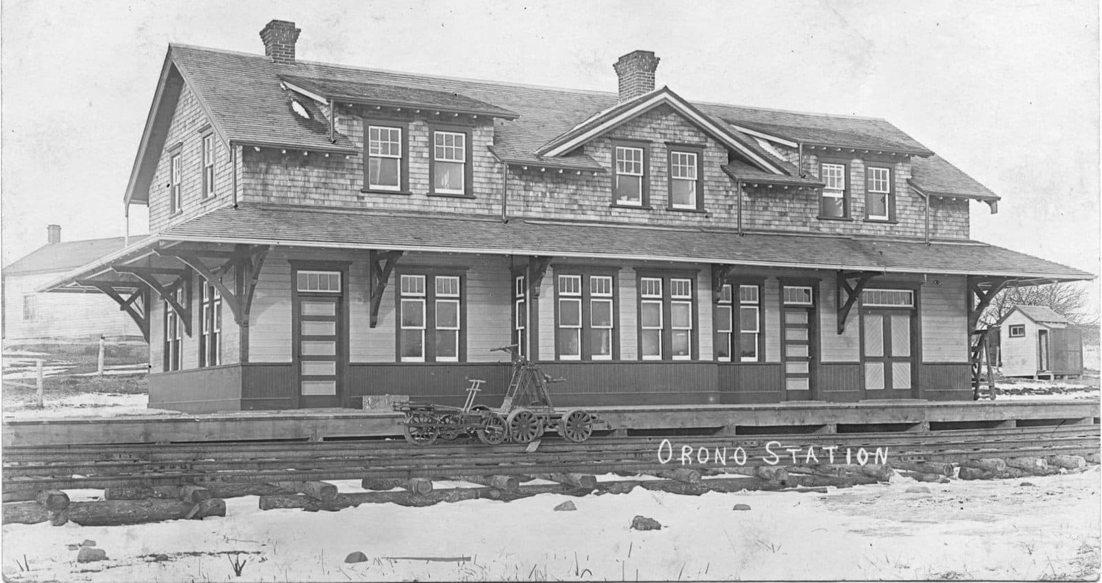 Orono's railway station in 1910
