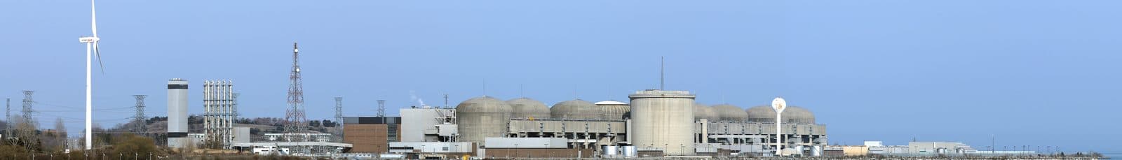 Pickering Nuclear Generating Station and the OPG wind turbine