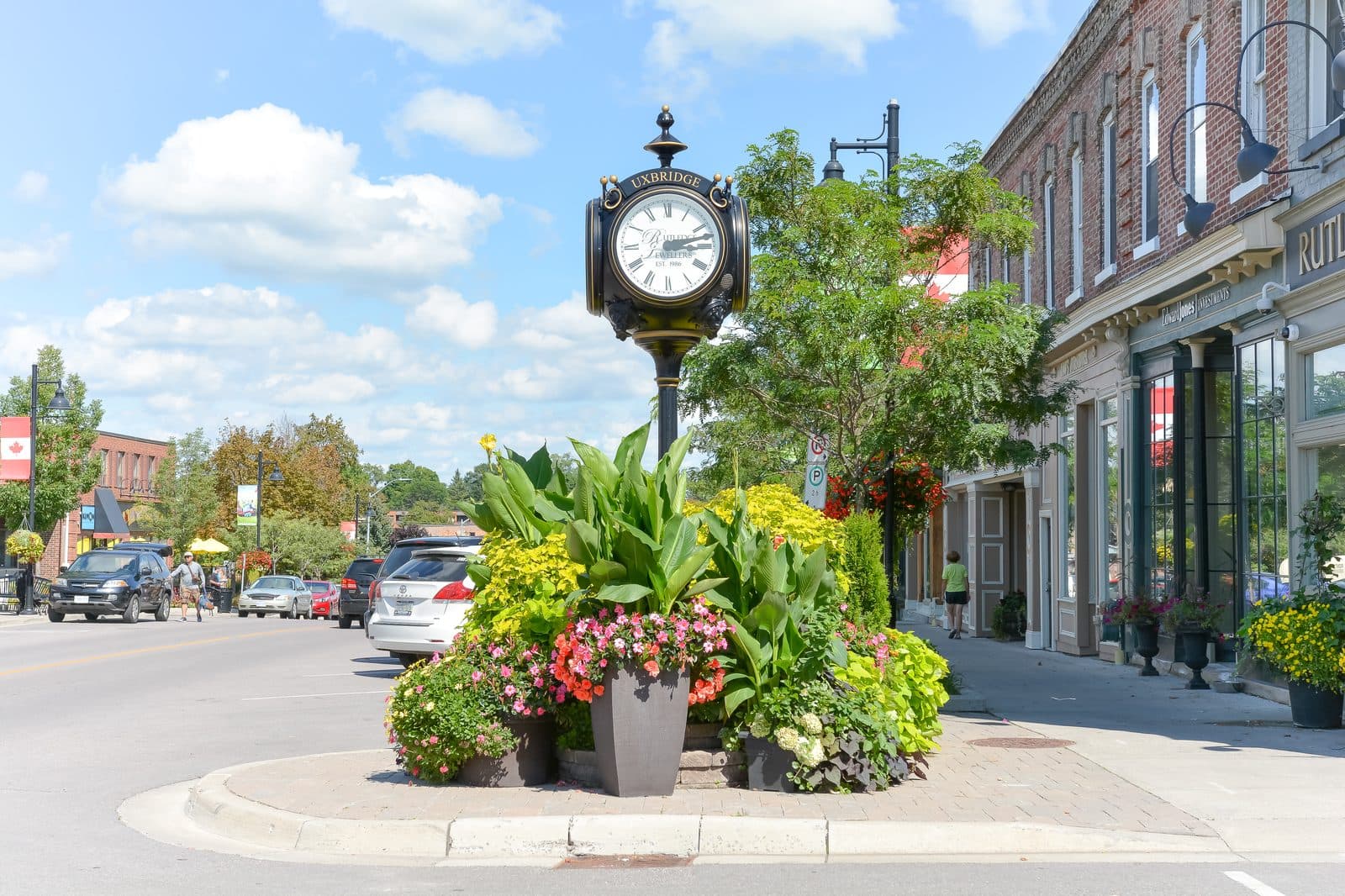 Brock Street, the historic main street of downtown Uxbridge