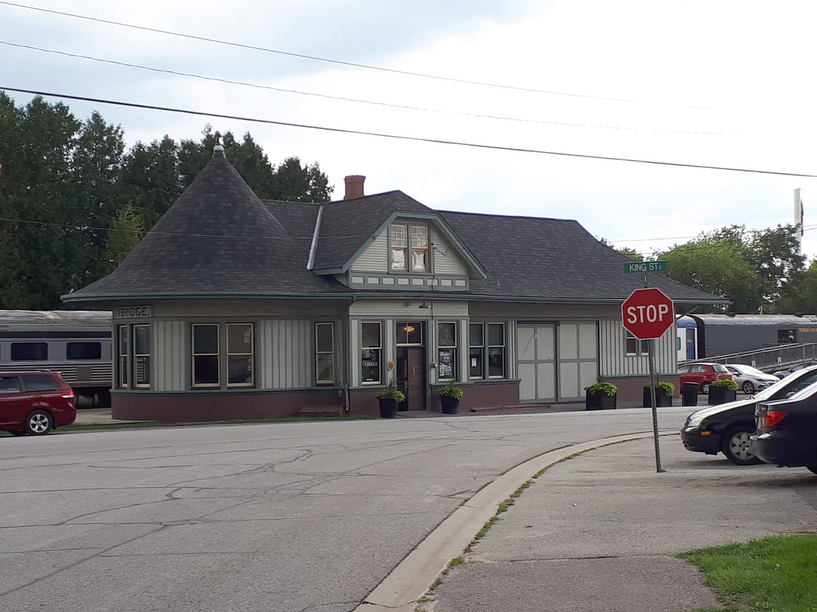 The 1904 Uxbridge Railway Station, still used by the York-Durham Heritage Railway