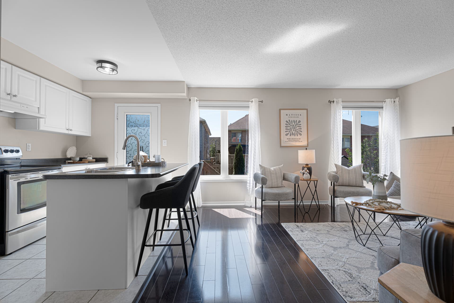 An open main floor that lives as easy on a Tuesday as it does on a holiday.