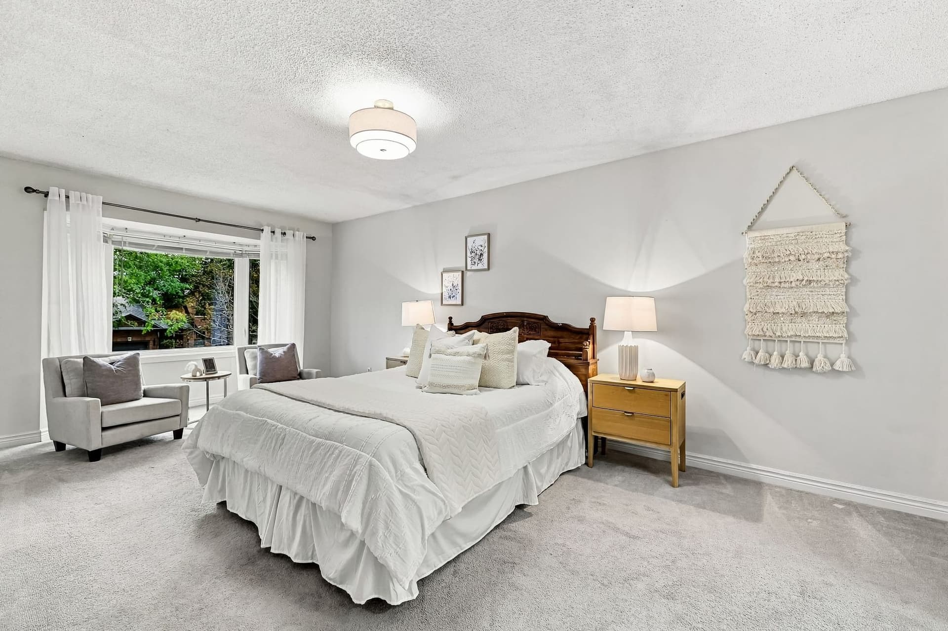 A 286 Square Foot Primary Bedroom With Its Own Sitting Area