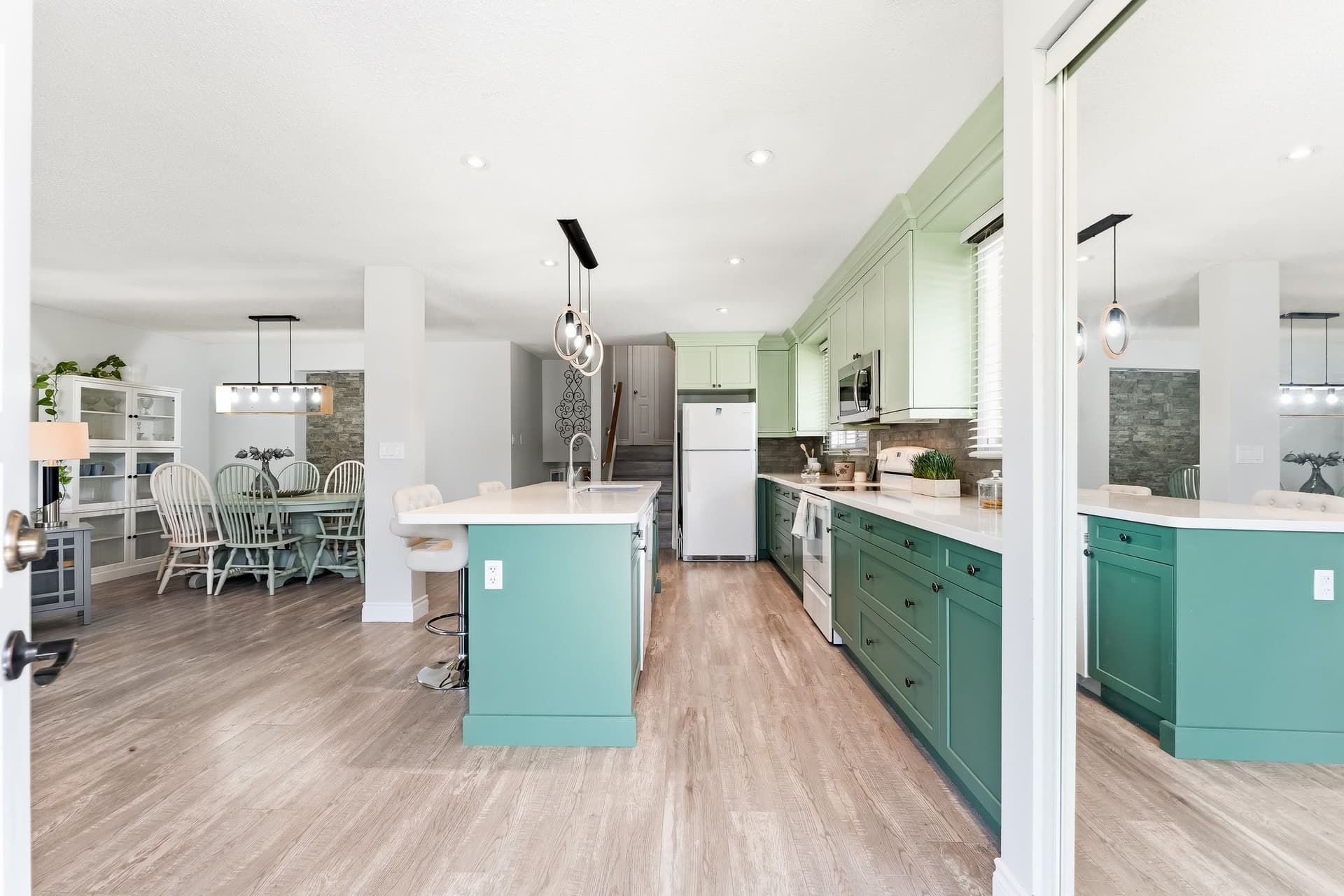 A 2023 Kitchen Built Around A Real Island