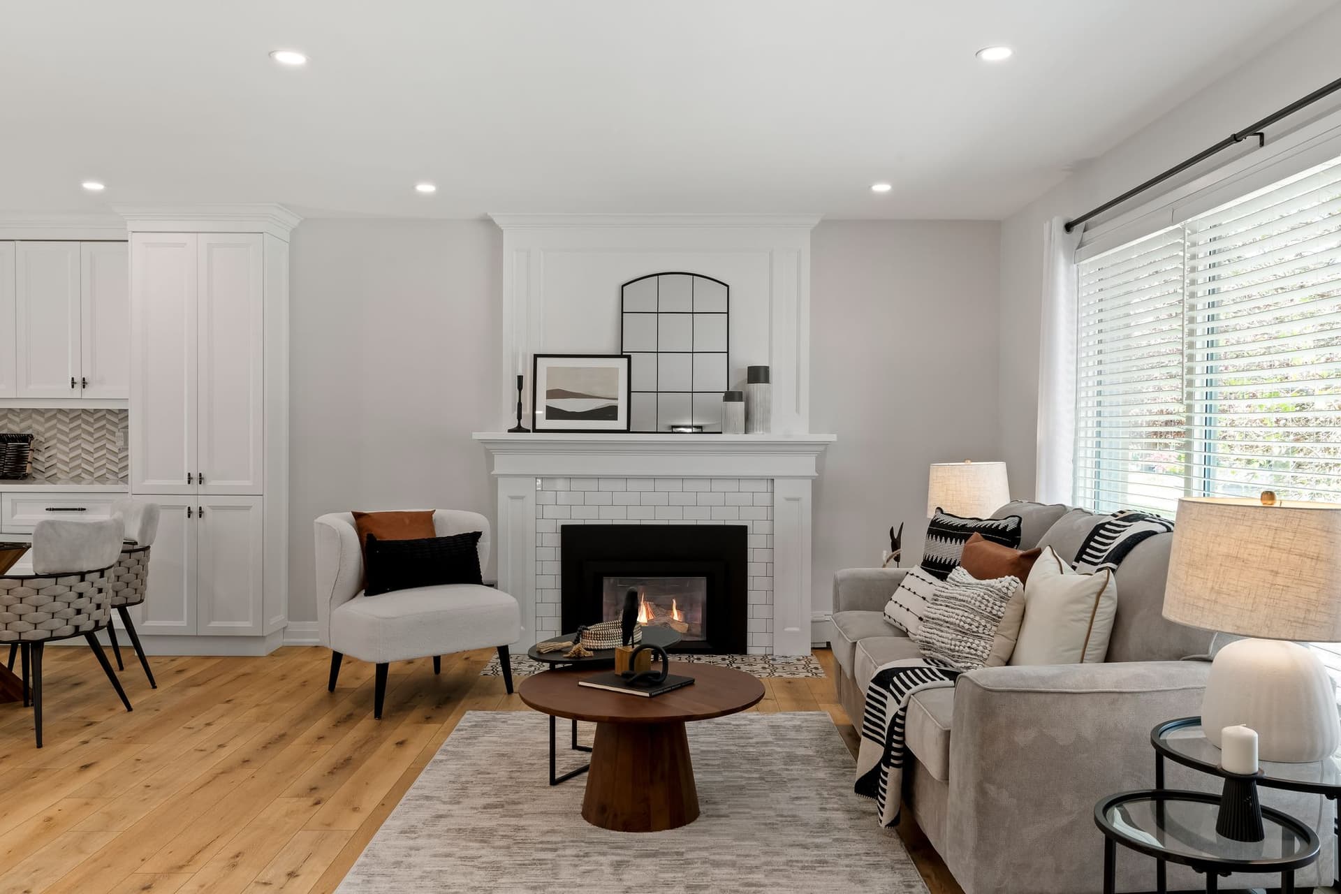 Living room, 132 Winona Ave, Oshawa, after renovation