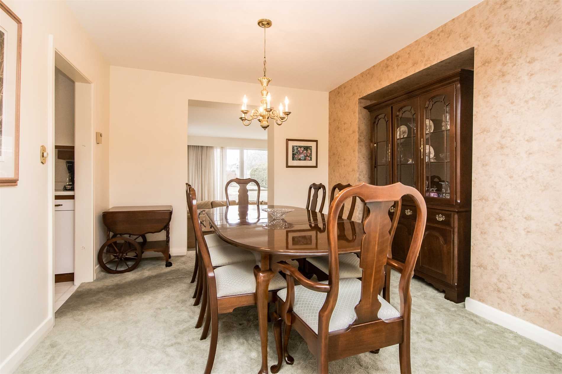 Dining and main floor, 132 Winona Ave, Oshawa, before renovation